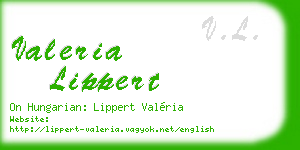 valeria lippert business card
