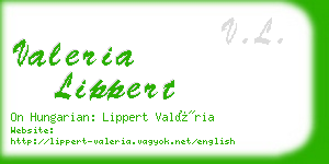 valeria lippert business card